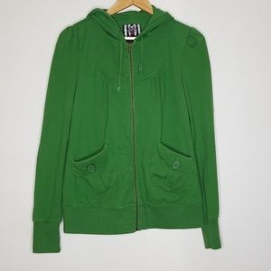 Ladies Green Hoodie